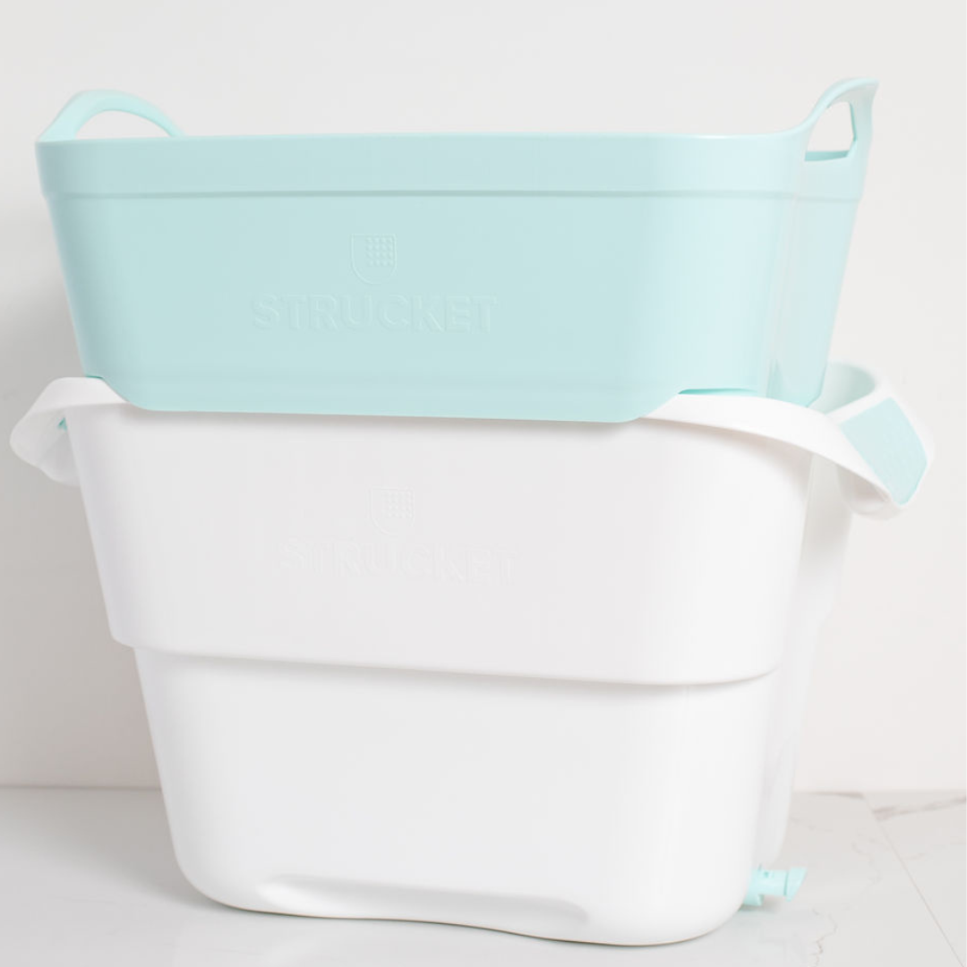 Aqua 19L Strucket Interlocking Bucket Strainer with plug
