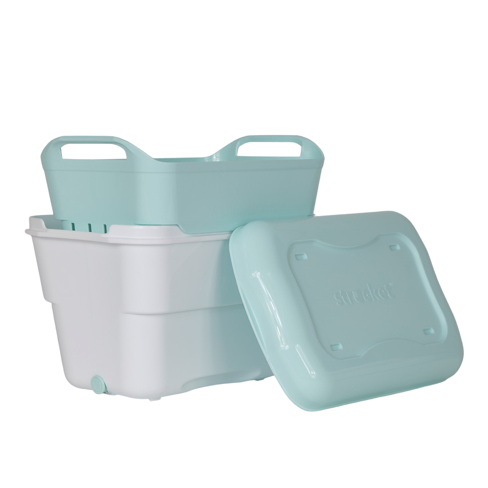 Aqua Strucket 4.5L Mini Strainer Bucket with Lid Strucket USA