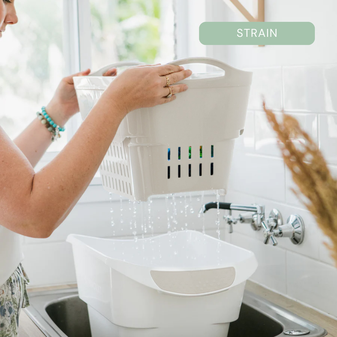 Interlocking 19L Strainer Strucket Bucket with Plug