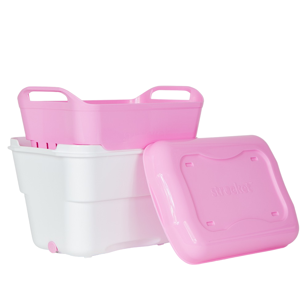 Pink Strucket Strainer Bucket 4.5 L Mini