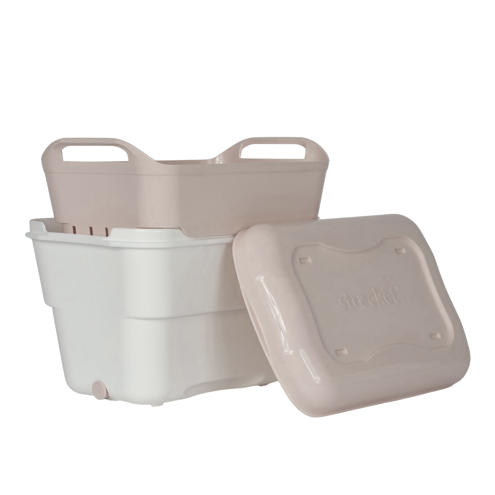 Sand Strucket 4.5L Mini Strainer Bucket with Lid Strucket USA