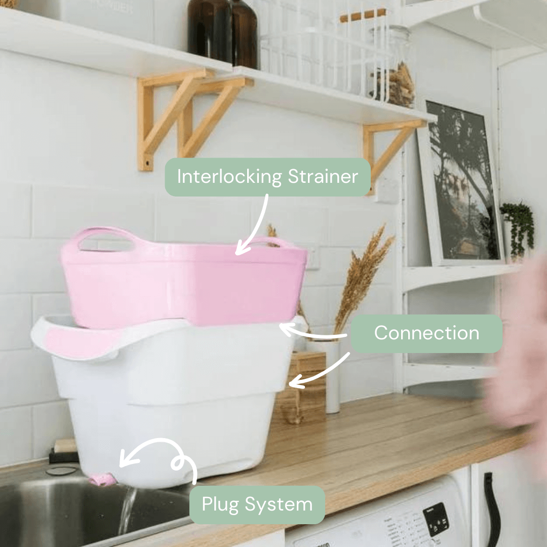Strucket 19L Interlocking Strainer Bucket with Plug
