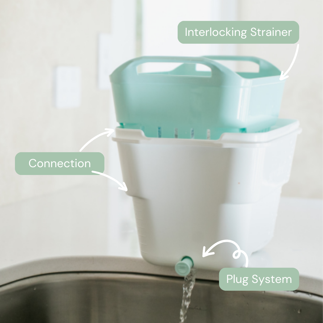 Strucket 4.5L Mini Strainer Bucket with Lid