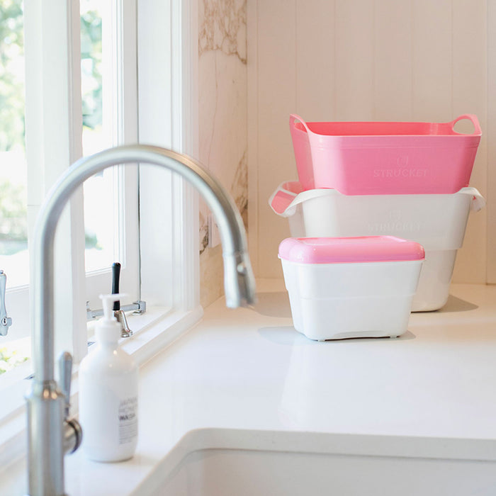 Strucket Interlocking Strainer Bucket 19L - Pink Bucket