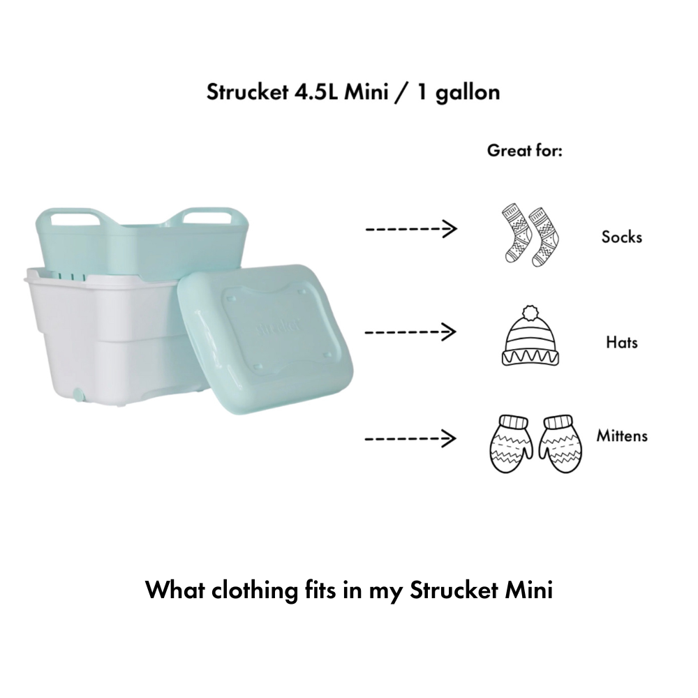 Strucket 4.5L Mini Strainer Bucket with Lid