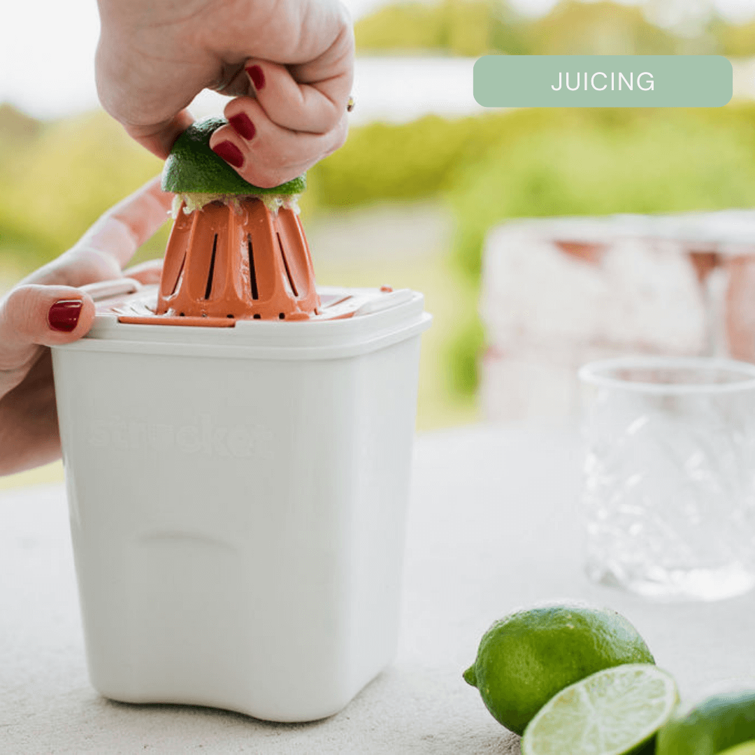 1L Teenie Strainer Container Strucket with Juicer - Strucket Bucket Container