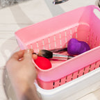 Strucket 4.5L Mini Strainer Bucket Pink with Lid 