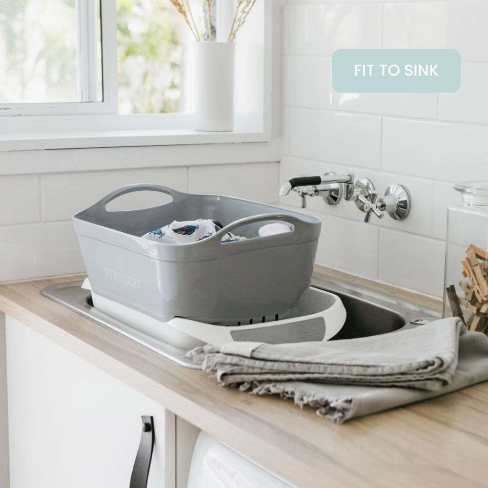 Strucket 19L Interlocking Strainer Bucket with Plug