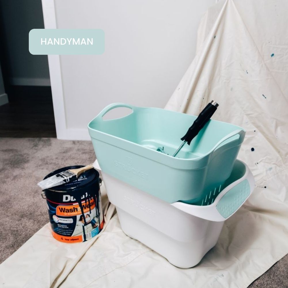 Strucket 19L Interlocking Strainer Bucket with Plug