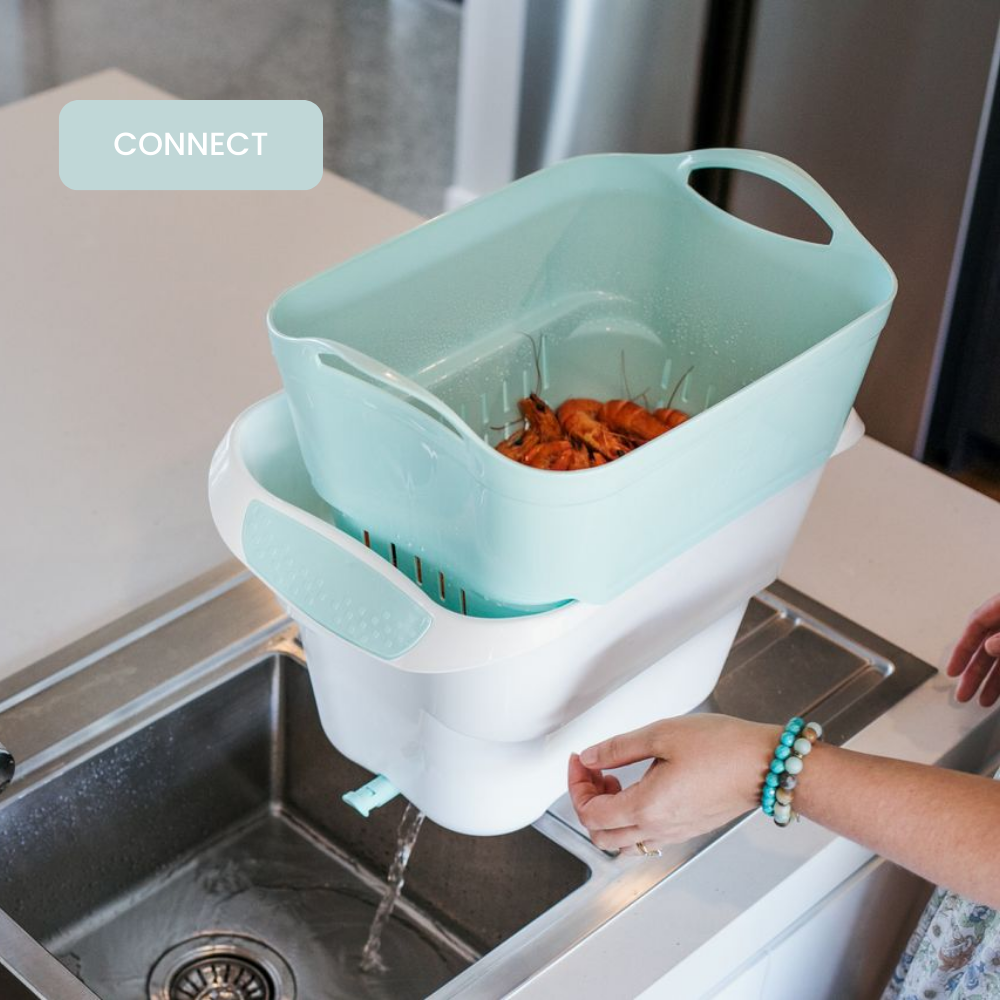 Strucket 19L Interlocking Strainer Bucket with Plug