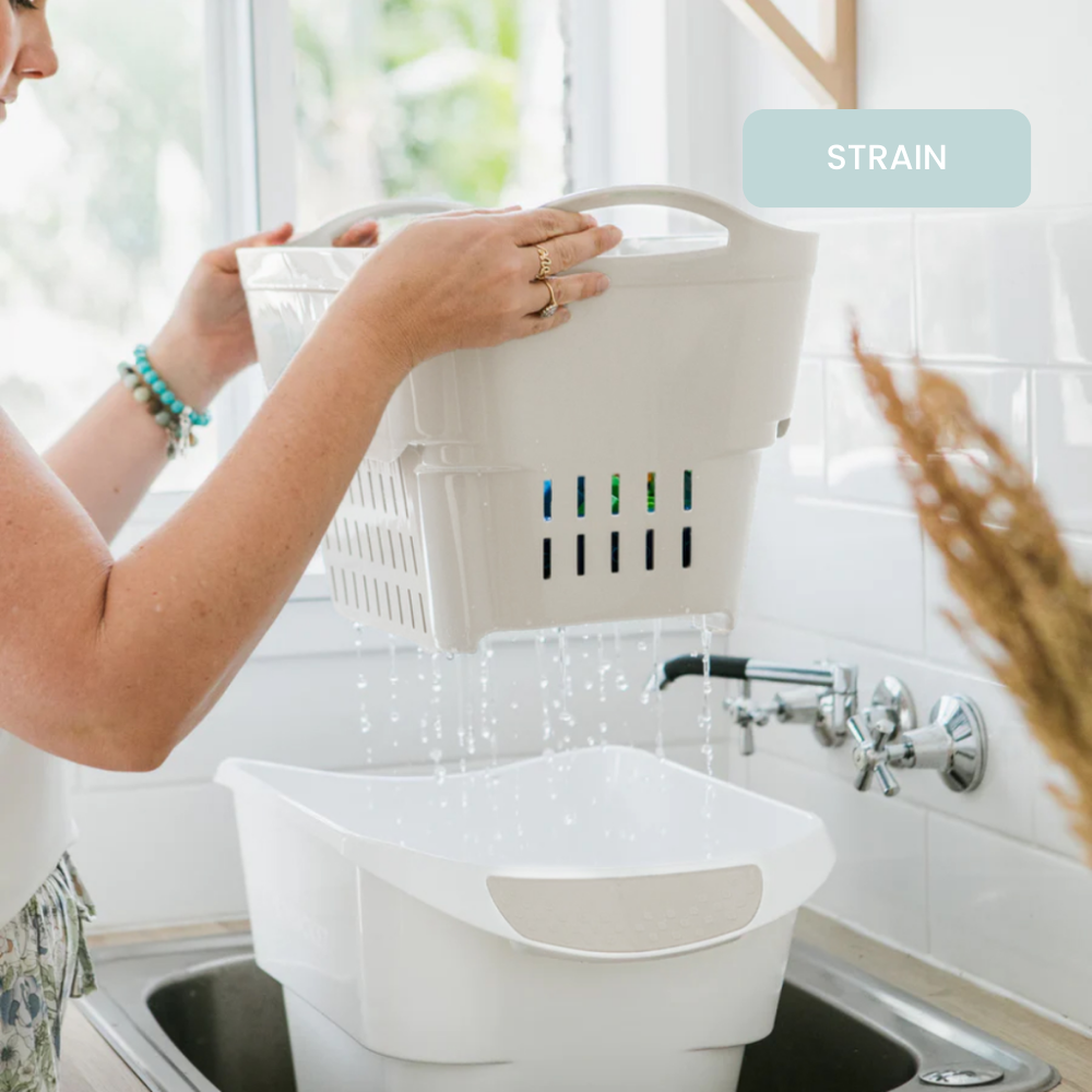 Strucket 19L Interlocking Strainer Bucket with Plug