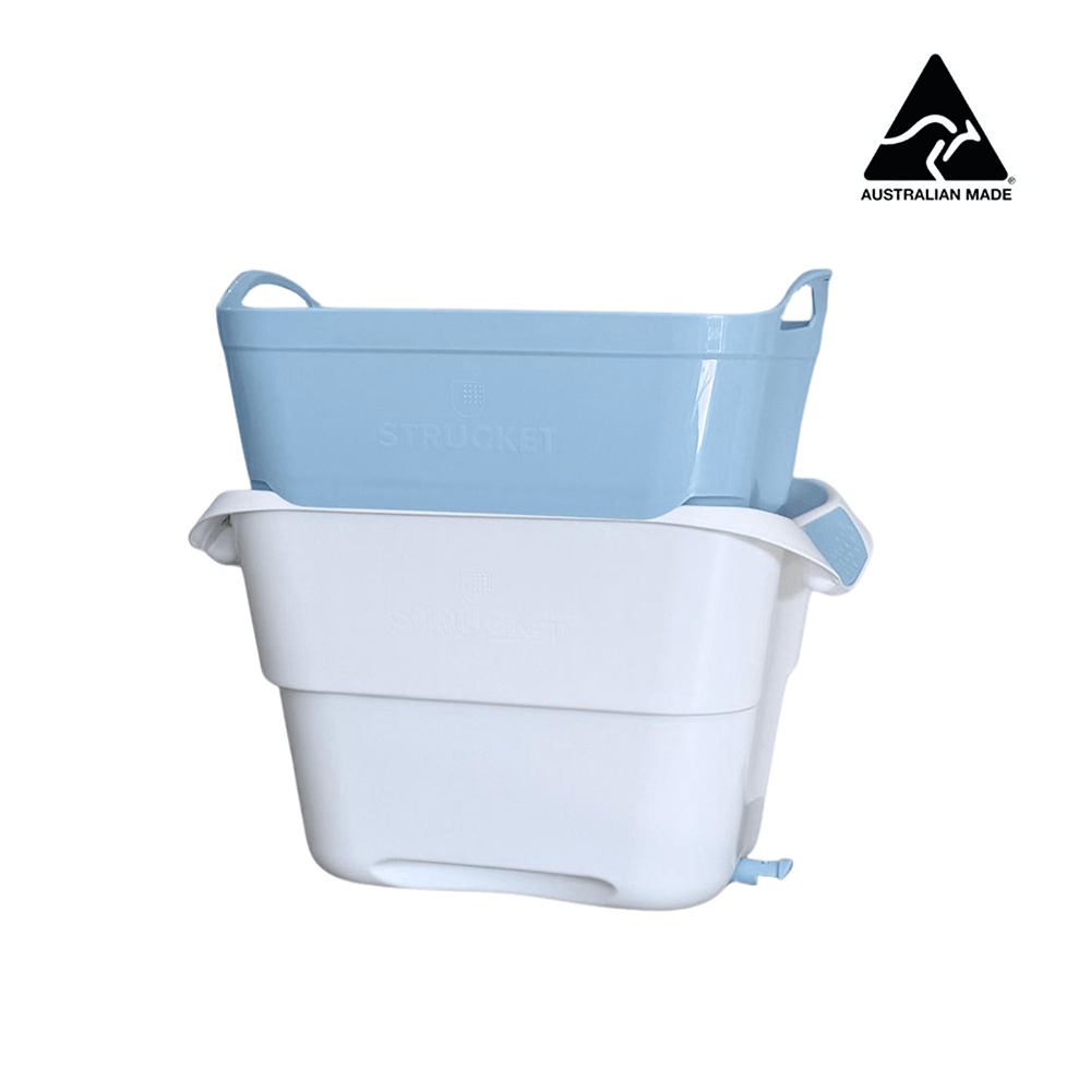 Strucket 19L Interlocking Strainer Bucket with Plug
