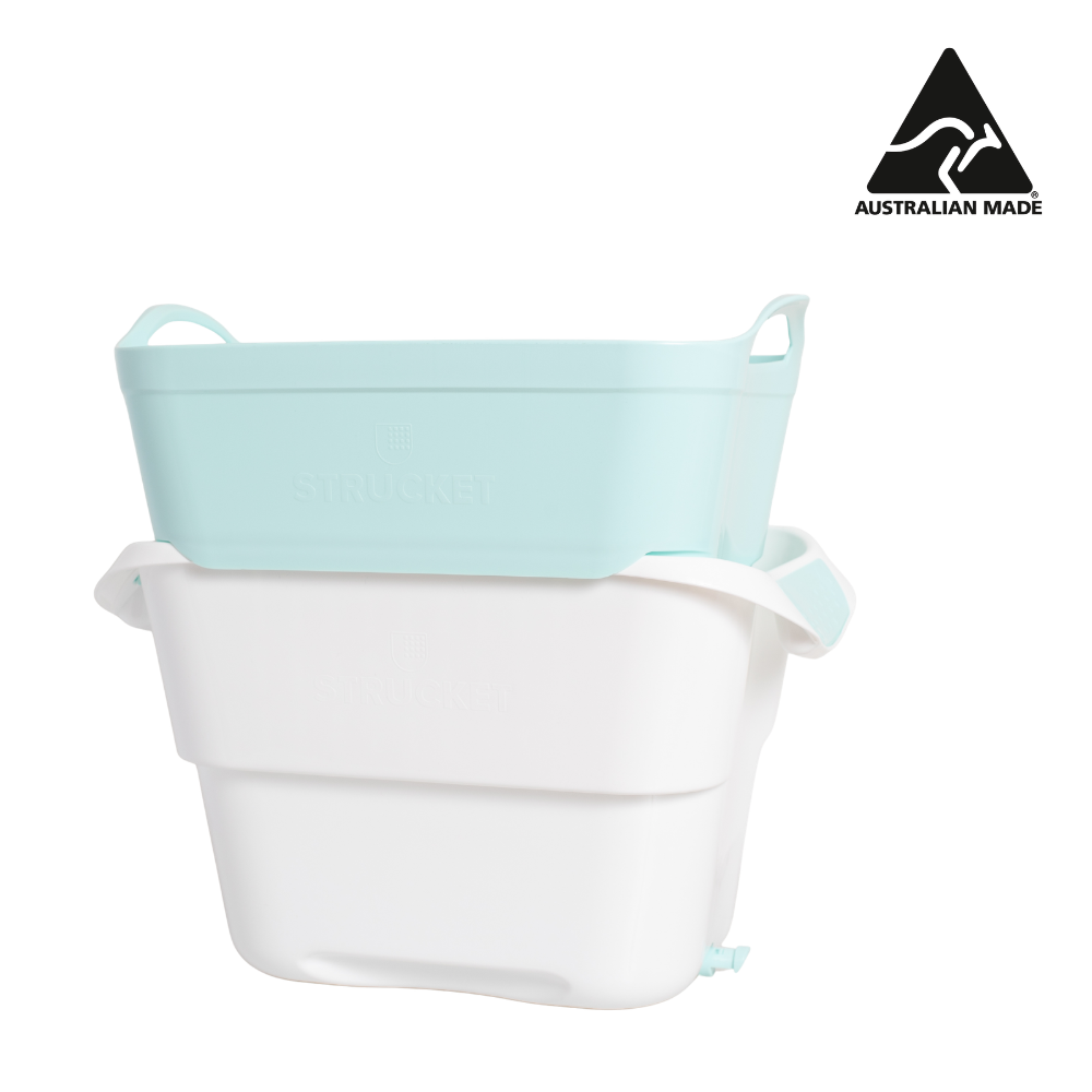 Strucket 19L Interlocking Strainer Bucket with Plug