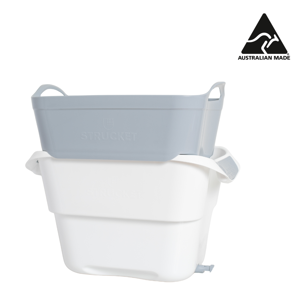 Strucket 19L Interlocking Strainer Bucket with Plug