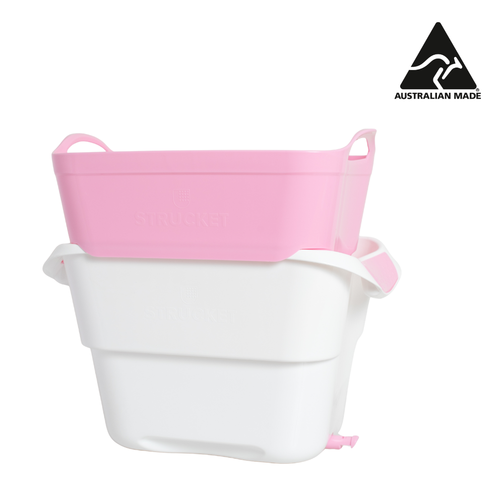 Strucket 19L Interlocking Strainer Bucket with Plug