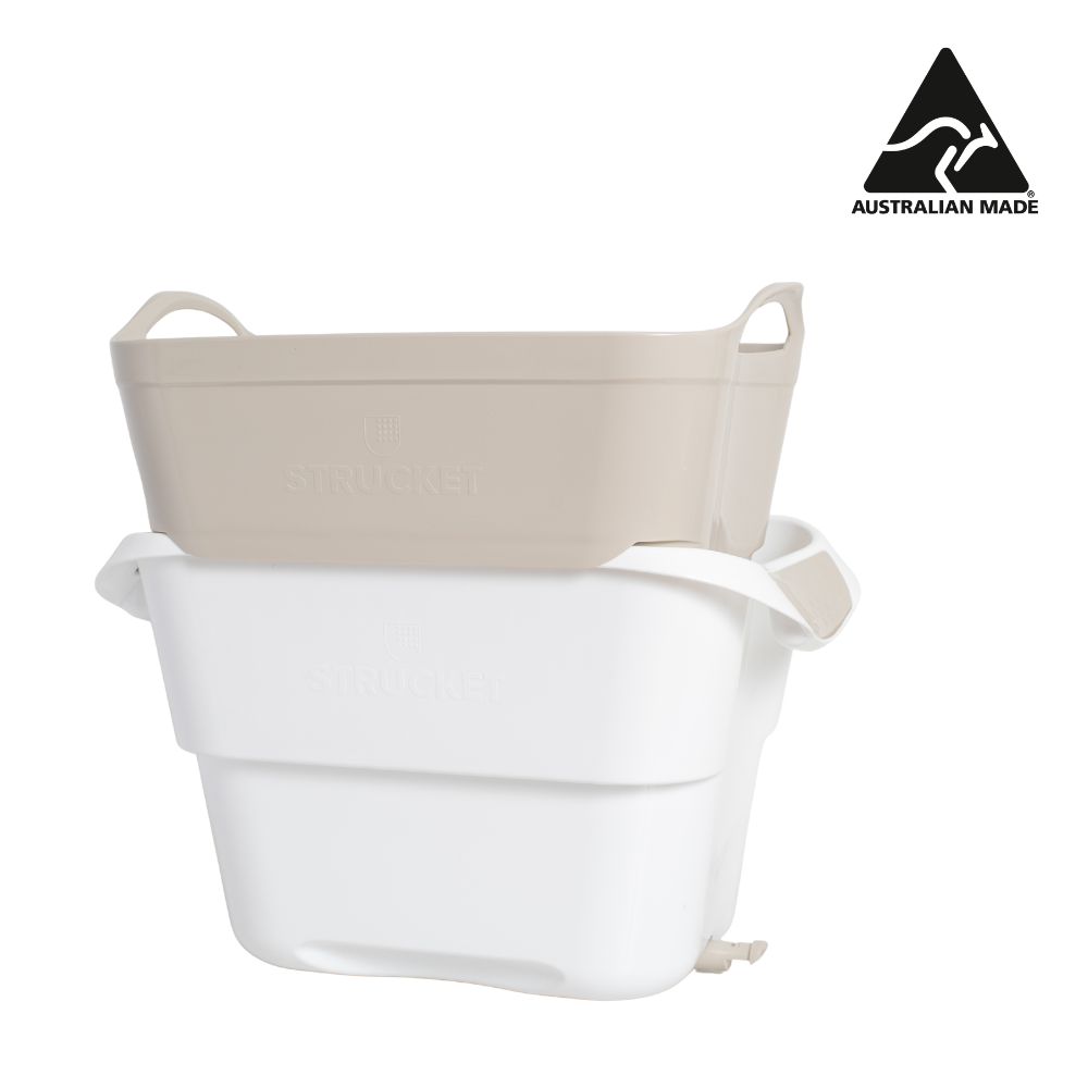 Strucket 19L Interlocking Strainer Bucket with Plug