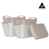Strucket 2 x 4.5L Mini Strainer Bucket with Lid