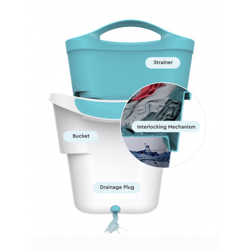 Strucket 19L Interlocking Strainer Bucket with Plug | Strucket USA